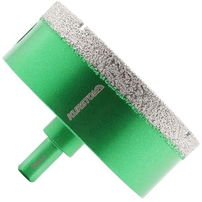 KURSTOL 1 broca de diamante con vástago triangular de 90 mm para cerámica, piedra, azulejos