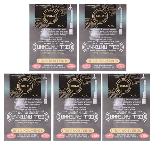 5 Stück Handy Signalverstärker Aufkleber, Tragbare, Verbesserte Zellsignal Aufkleber, Leistungsstarke Antennen Signalverstärker Aufkleber, mit Selbstklebendem Aufkleber für