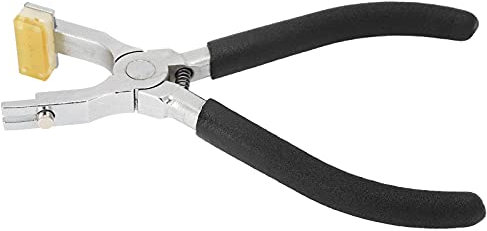 Perforateur, Perforateur de Couture en Acier Inoxydable, Pince Ciseau à Dents Plates en Cuir, Pince à Poinçonner à Coudre à la Main, Opération Facile pour, Poinçonnage
