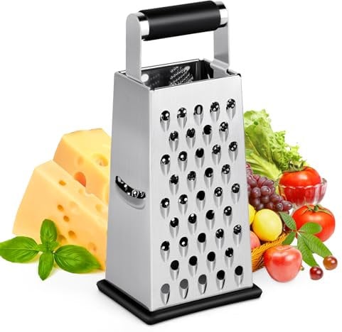 VMUTGA Grattugia Formaggio, Grattuggia, Carote Julienne, Taglia Verdure Multifunzione, Pratici Gadget per la Cucina, per Cetrioli, Frutta
