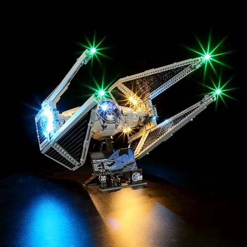 GEAMENT LED Licht-Set Kompatibel mit Lego TIE Abfangjäger (Interceptor) 75382 (Modell-Set Nicht enthalten)