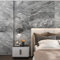 TOTIO 48x197inch Grey Marble Vinyl Wrap for Kitchen Worktop Matt Thicken Wide Vinyl Self Adhesive Wallpaper Granite Effect Sticky Back Plastic Waterproof PVC Sticker Gray Marble Furniture Wrap