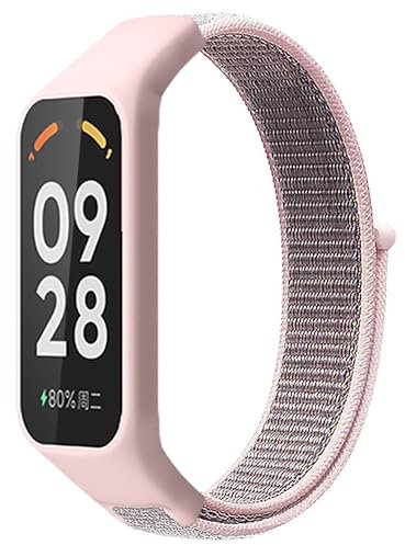 FYISWHO Respirant Sport Bracelet pour Xiaomi Smart Band 8 Active, Nylon Bracelets de Remplacement pour Redmi Smart Band 2