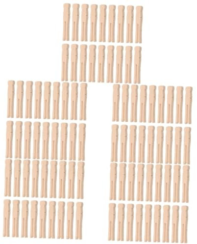 PRETYZOOM 500 Pièces Pinces À Linge en Bois Clips De Fixation De Couette Corde À Linge Pinces À Linge Clip De Fixation De Couette Pinces À Linge Polyvalentes Pince À Vêtements Pinces À