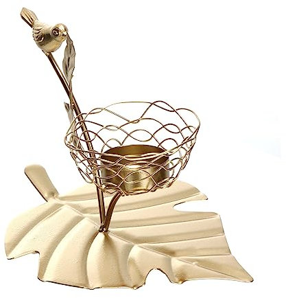 Amosfun Retro Bird Candle Holder Ironwork Decor Home Candlestick for Table Decoration