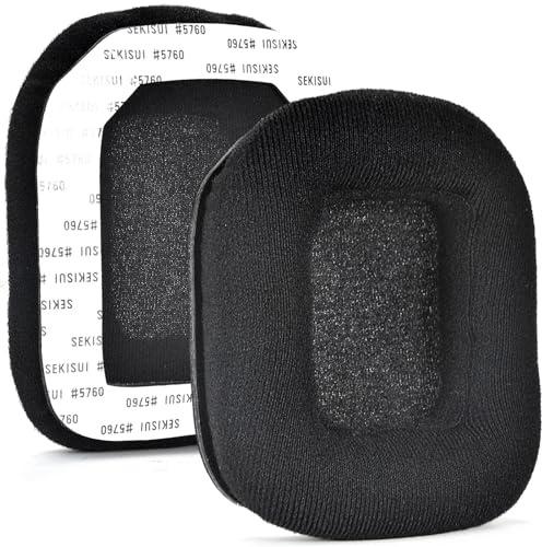Ersatz Ohrpolster Kompatibel mit Astro Gaming A20 Wireless Headset Ohrenschützer Atmungsaktives Mesh+Memory Schwamm Kopfhörer Proteinhaut Weiche Abdeckung (Schwarz,1 Pair)
