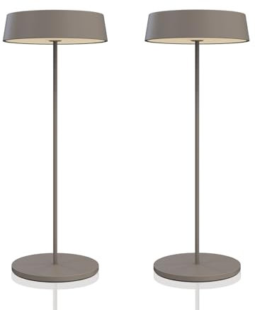 Palmina 901,2 Led Tischlampe Dimmbar,4400mah Led Tischlampe Kabellos, IP54-Schutz, Lampe Für Den Innen-/Außenbereich, Geeignet Für Abendessen, Lesen, Schlafzimmer, Garten Und Vieles Mehr/Khaki