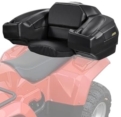VEVOR ATV Heckaufbewahrungsbox Liege 95 L Ladebox mit Sitz & Rückenlehne & wasserdichte LLDPE- und abschließbare Liegeaufbewahrungsbox, passend für die meisten ATVs mit Heckgepäckträger