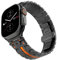 EPANO Correa para Apple Watch Ultra 2 49mm Series 10 9 8 7 se 6 5 4 Correa de acero inoxidable para iwatch 49 42 46mm 41 45mm 40 44mm Correas de reloj(Black Orange,For iwatch 10 46mm)