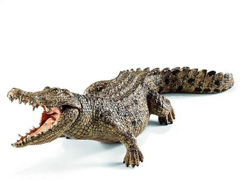 Crocodile Toy - Simuliertes Krokodil -Aktionsfigur mit beweglicher Kiefer | 18,3 cm/7,2 Zoll Alligator-Puppenspielzeug, handgefertigt 14736 (OPP) PL127-597