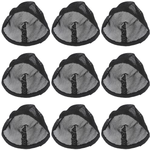 CALLARON Haarnetz für Perücken aus Gewebe Schwarz 10 Stück-pack Bequem und Atmungsaktiv für Damen und Herren Partys und Bühnenauftritte