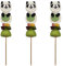 Les ateliers de TONTON PIERROT - Confiserie Artisanale Française - Brochette Marshmallows guimauve moelleuse : (Panda 55g. Lot de 3)