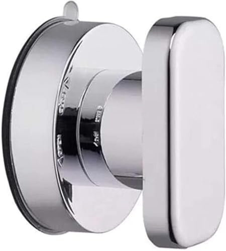 CYJAZNHH Tirador de armario con ventosa, color plateado, 6,4 cm, sin taladro