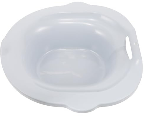 Sitzbadewanne für Toilettensitz aus Pp, Weiß, Tragbar