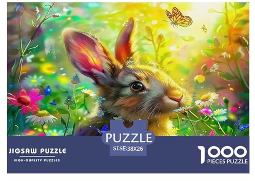 Rabbit Jigsaw Puzzles for Adults 1000 Piece Jigsaw Puzzles for Adults The Whole for Women, Gifts for Men-Jigsaws 1000 Pieces