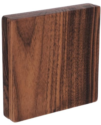 SHINEOFI 2 Pezzi Pannello di Compensato di Noce 1cm Spesso Finitura Liscia e Resistenza alla Deformazione per Progetti di Mobili e Uso Commerciale
