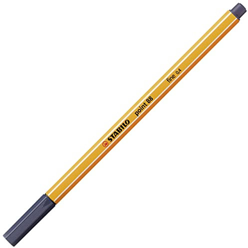 Fineliner - STABILO point 88 - Einzelstift - paynesgrau