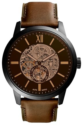 FOSSIL Men's Townsman ME3155 Black Leather Hand Wind Fashion Watch