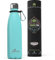 Greens Steel Stainless Steel Water Bottle - 500ml, Aqua Blue | Double Wall Vacuum Insulated Flask | Carier Holder & Gift Box Included | Reusable, Leak Proof Sports Bottle for Adults & Kids