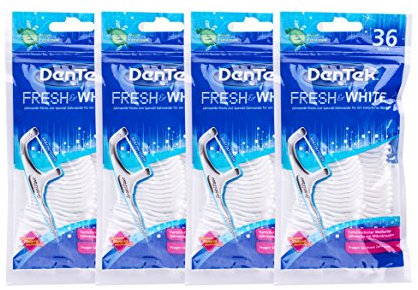 4x DenTek Fresh & White Zahnseidesticks