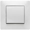 Famatel EM09120 Conmutador | Interruptor de empotrar | Serie Habitat 15 Encaja a la perfección | Producto Completamente Libre de halógenos | 10A | 250V | Blanco, 8,5x8,5x5cm