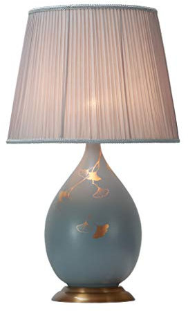 Fine Asianliving Chinesische Tischlampe Porzellan mit Schirm Handbemalt B26xT26xH74cm mit Lampenschirm E27 China Orientalische Tischleuchte Keramik Nachttischlampen Asia