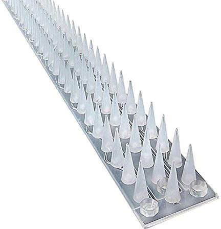 Pinchos anti palomas y gatos 2,5m - TRANSPARENTE Para balcones, barandillas, muros, ventanas y vallas. Eficaz y Discreto. AVIFIN