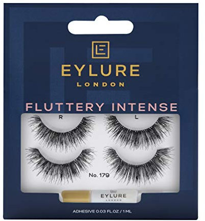 Eylure Fluttery Intense 179 Twin Pack, Black