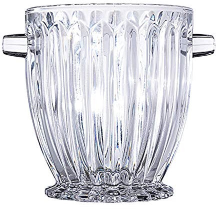 Seaux/Sceaux à glace Élégant seau à glace en cristal avec poignées, refroidisseur de vin Seau, verre Seau, sûr et parfait for votre maison Bar Sceaux à glace et rafraîchisseur (Color : E)