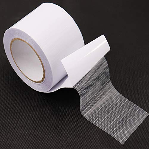 Aquagart® 3 Rouleaux 8cm x 15m Ruban adhésif de réparation pour Film quadrillé Film Serre I Ruban adhésif spécial sur Une Face Extra Fort pour Film à Bulles I résistant aux UV