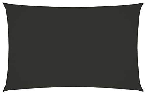 vidaXL Sonnensegel Wasserfest Sonnenschutz Windschutz Sonnendach UV Schutz Garten Terrasse Balkon Oxford-Gewebe Rechteckig 3x6m Anthrazit