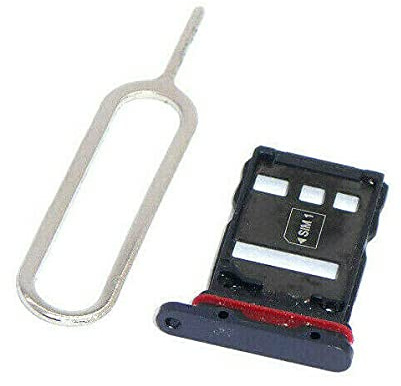 handywest Kompatibel für Huawei P30 Pro VOG-AL00 VOG-AL10 VOG-L09 VOG-L29 VOG-TL00 SIM Karte Karten Halter Halterung SIM Card Holder Tray Slot Nano Schlitten einschubfach inkl Nadel Öffner Grau