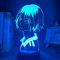 Haikyuu Anime LED Nachtlicht für Schlafzimmerdekoration Koume Kenma Lampe Haikyuu Kenma 3D Illusion Licht Kinder Geburtstagsgeschenk-16 Farbe mit Fernbedienung