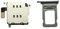 YESUN Dual SIM Card Reader Flex Cable with SIM Card Tray Holder Slot Adapter Replacement for iPhone 11 (Black)