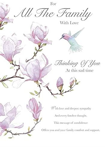For all the Family With Love - Thinking of You at This Sad Time - Sympathy Card | Thinking of You at This Sad Time