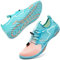 Badeschuhe Herren Damen Barfußschuhe Wasserschuhe Schwimmschuhe Strandschuhe für Surfen,Tauchen,Bootfahren,Gymnastik Fitness (Pink Blau, 41EU)