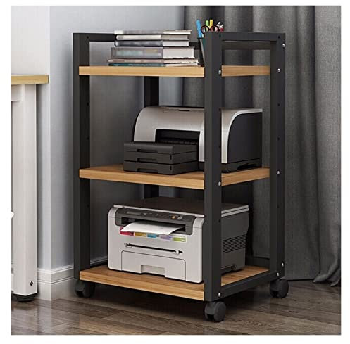 Computerturmständer, CPU-Ständerwagen Zentralprozessor Stand 3-Layer-Desktop-Bodenständer-Drucker-Speicher-Rack-Büro-Seitenschreibtisch-Stand-PC-Stand-Desktop-Stand Passend für die meisten PC-Tower-St