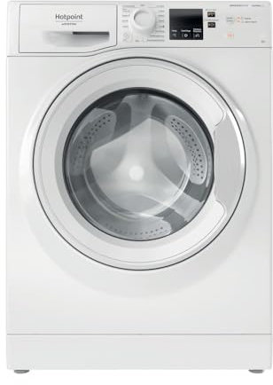 Lavatrice a libera installazione a carica frontale Hotpoint: 8,0 kg, - NFR428W IT