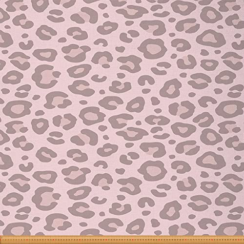 Leopard Drucken Polsterstoff für Stühle Rosa Safari Cheetah Drucken Stoff von The Yard Wild Tier Thema Dekostoff für Polster und Heimwerkerprojekte 276x150cm