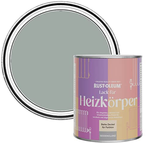 Rust-Oleum Grey Heat Resistant Radiator Paint in Satin Finish - Pitch Grey 750ml