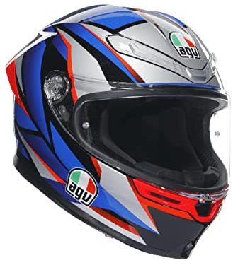 AGV Motorradhelm K6 S Slashcut, BLACK/BLUE/RED, M