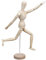 Gliederpuppe,Wooden Hand Modelle Verstellbare Glieder Puppe Flexibler Mannequin mit Ständer,Zum Zeichnen,Malen,Kunst,Modellfigur (Gliederpuppe aus Holz)