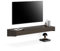 Mobili Fiver, Porta Tv sospeso Evolution 120x40, Noce Scuro con Caricatore Wireless, Made in Italy