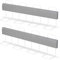 Ikodm Bettgitter rausfallschutz Bett 2X 200cm Bettschutzgitter für Kinder Höhenverstellbar Bettkantenschutz Verformbar Sicherheitsgeländer, Kinderbettgitter Boxspringbett Kinderbett,Grau, 9097-2