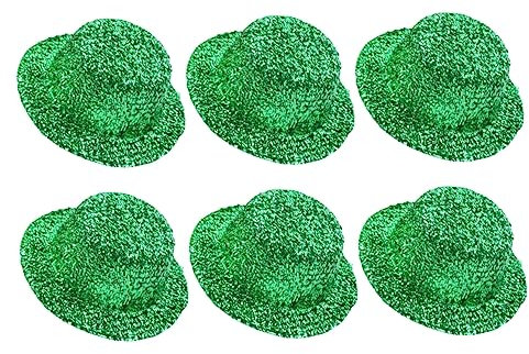 ibasenice 6stücke Teiliges Mini Irland-hüte Diy Bastelhüte Für Patrick Day Dekorative Kleine Hüte Für Puppen Modische Accessoires Aus Robustem Filz Kreatives Bastelzubehör