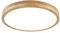 Schindora runde LED-Deckenleuchte aus Holz, dimmbar mit Fernbedienung, 36 W, 50 cm Durchmesser, für Wohnzimmer, Küche, Esszimmer, Haus, Büro, Kinderzimmer
