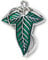 The Lord of The Rings The Leaf Of Lorien Anstecknadel, blau, LRPB0005, Einheitsgröße, Zink
