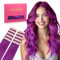 WENNALIFE Extension Capelli Veri Biadesivo, 10pz 30cm 20g Viola Extension Biadesive Capelli Veri Lisci Remy Tape in Hair Extensions Capelli Setosi Solo per L'aggiunta di Colori Set di Ricarica
