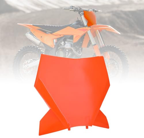Dirt Bike Nummernschild, Motorrad Nummernschild Vorne ABS Kunststoff für 125/250/300/350/500 SX SX-F XC XC-F 2023–2024 Orange