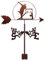 Wetterfahne aus Metall, Wetterfahne mit Pfeil-Ornament, Wetterfahnen mit Anti-Rost-Beschichtung, Dekoration, Outdoor, Garten, Hof, Windrichtungsanzeige, Ornament (Stil 4)